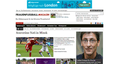 Desktop Screenshot of frauenfussballmagazin.ch