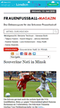 Mobile Screenshot of frauenfussballmagazin.ch