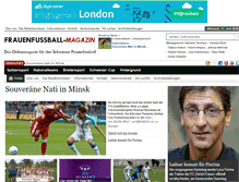 Tablet Screenshot of frauenfussballmagazin.ch